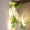 Christmas Wreath with Twinkling Fairy Lights Faux Olive Vine Garland Indoor Outdoor Holiday Decor for Fireplace Home