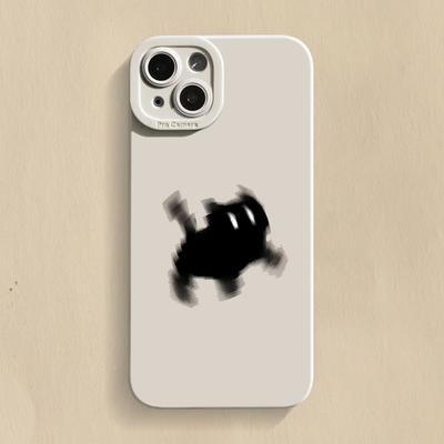 

Cute Black Cat Reading and Running Pattern Phone Case for iPhone 17 16 15 14 13 12 11 16E Series Pro Max Plus iphone 16 ProMax