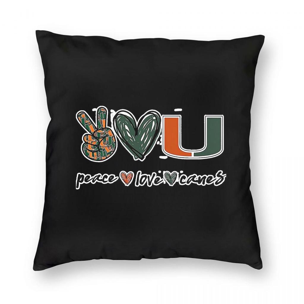 Peace Football Soccer Champion Square Pillowcase Polyester Linen Velvet Pattern Zip Decorative Pillow Case Car Cushion Cover