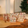 Christmas decorations wooden box 12pcs wooden Santa pendant gingerbread man decoration Christmas gift