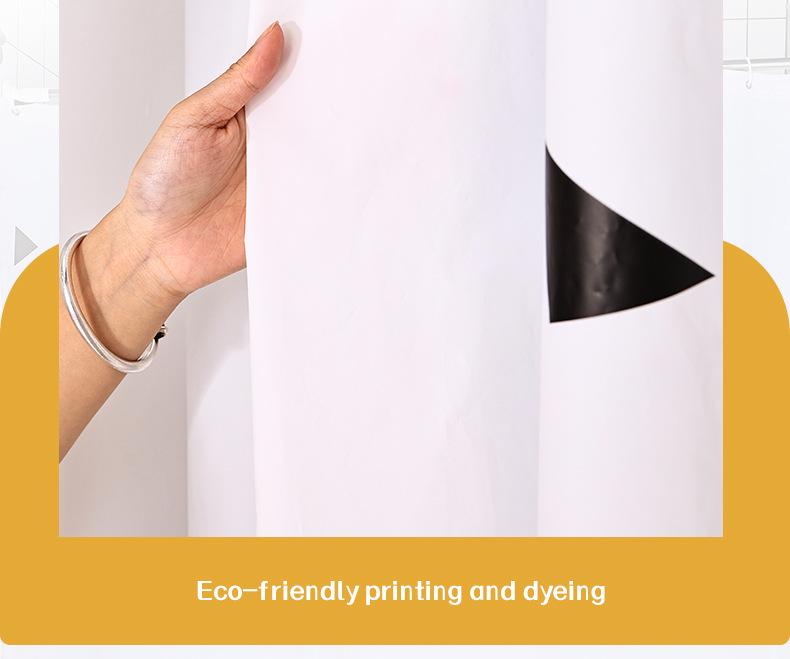 Luxury Eco-Friendly Waterproof & Mildew-Resistant Shower Curtain