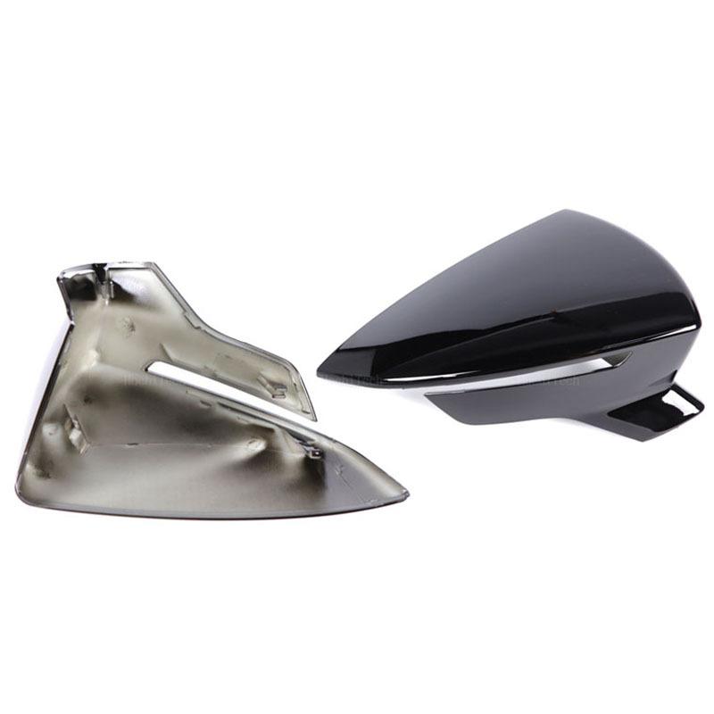 2pcs Car Side Door Rear View Mirror Cover Cap Add On For SEAT Leon MK3 5F ST FR Cupra Ibiza Mk5 Arona KJ7 2017-