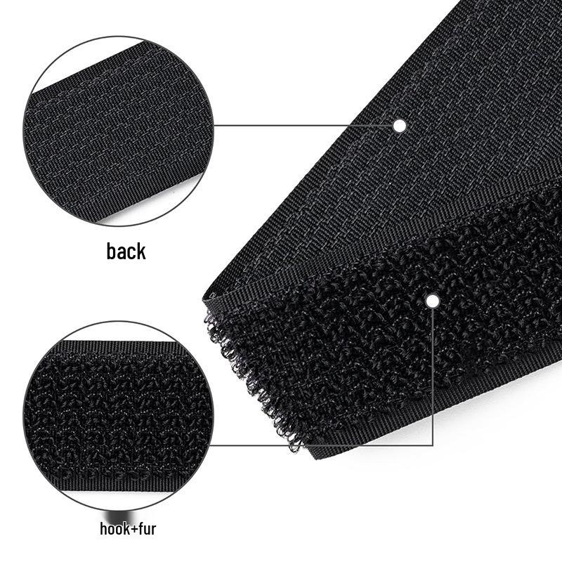 Nylon Hook & Loop Self-Adhesive Cable Tie with Plastic Buckle