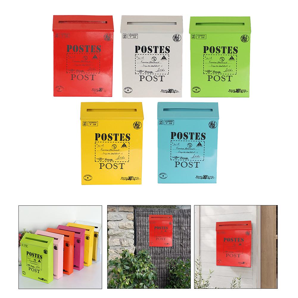 For Home Decoration Metal Mail Collection Vintage Mailbox Photography Props Mail Collection Ample Storage Space