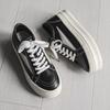 Fashion Outdoor Ricks Black Canvas Low Top Men Shoes Lace Up Women Sneaker Fashion Casual Owens Design Outdoor Walking Invisible Elevati