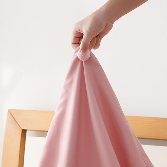 16 Pezzi Fermachiappetti Copripiumino Biadesivi Fermapiumino per Lenzuola con Scatola Portaoggetti Tessuto Morbido Fermapiumini per Piumone Cuscini Tende