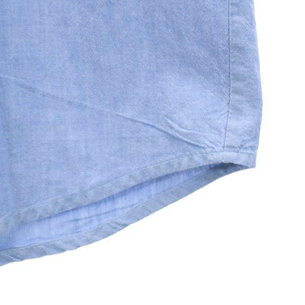 Vintage 60s 70s Short Sleeve Chambray Shirt L Men's Used