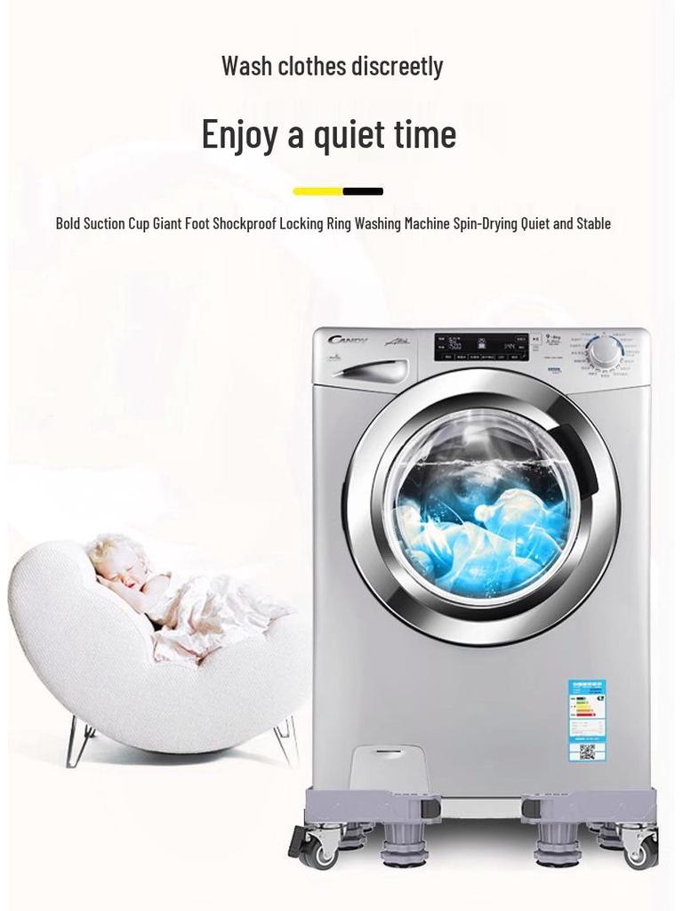 Adjustable Non-slip Shockproof Stand for Washing Machine/Refrigerator