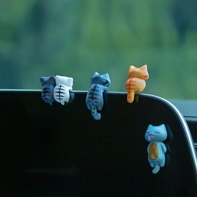 6PCS Car Ornaments, Screen Decorations, Cute Cartoon Car Supplies Dolls, Car Center Console Decorations
