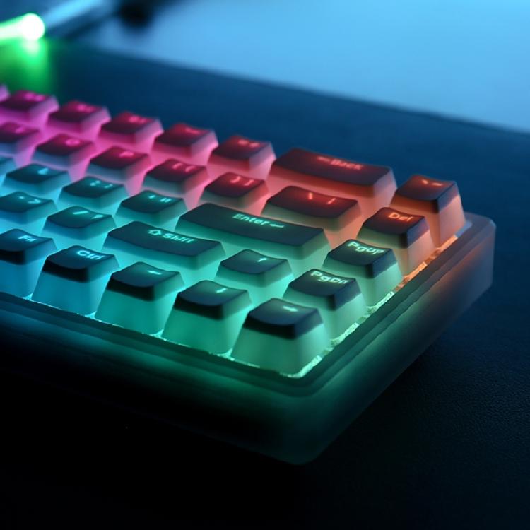 130Keys PBT Keycap Pudding OEM Profile Backlit for RGB Mechanical Keyboard