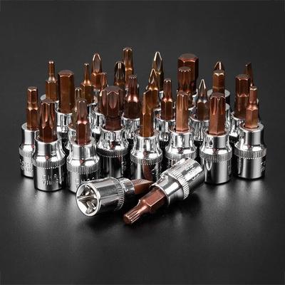 1 peça 1/4 de polegada Drive Hexagonal Soquete Broca H3-H10 Chave de Fenda Para T10-T55 Soquete Chave de Fenda Broca