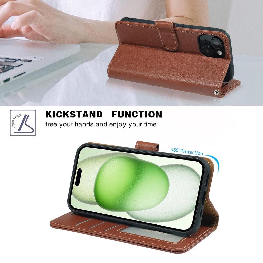 Lychee Pattern Anti-Theft Card Holder & Photo Frame Honor 600 Lite Leather Phone Case