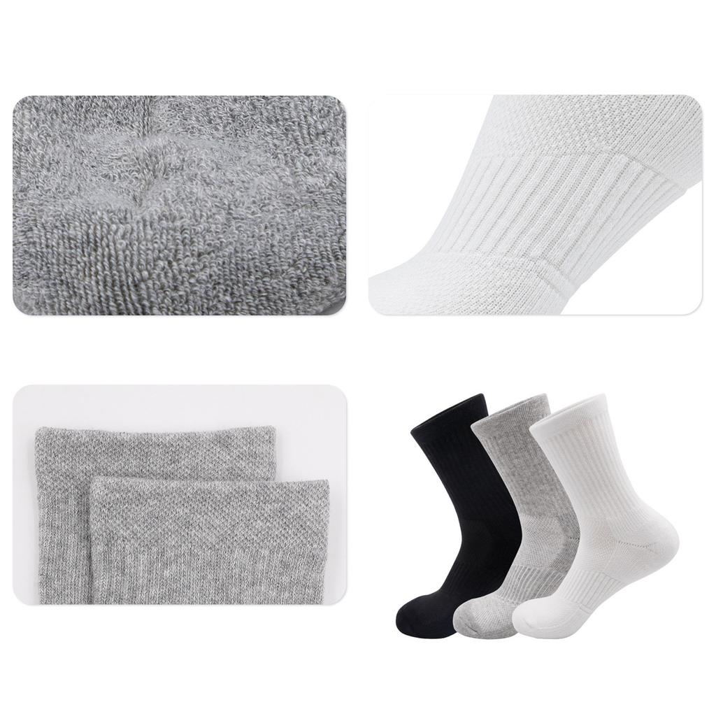 Men's Mid Calf Running Socks for Jogging Travel, Unisex Athletic Socks for Sports Enthusiasts