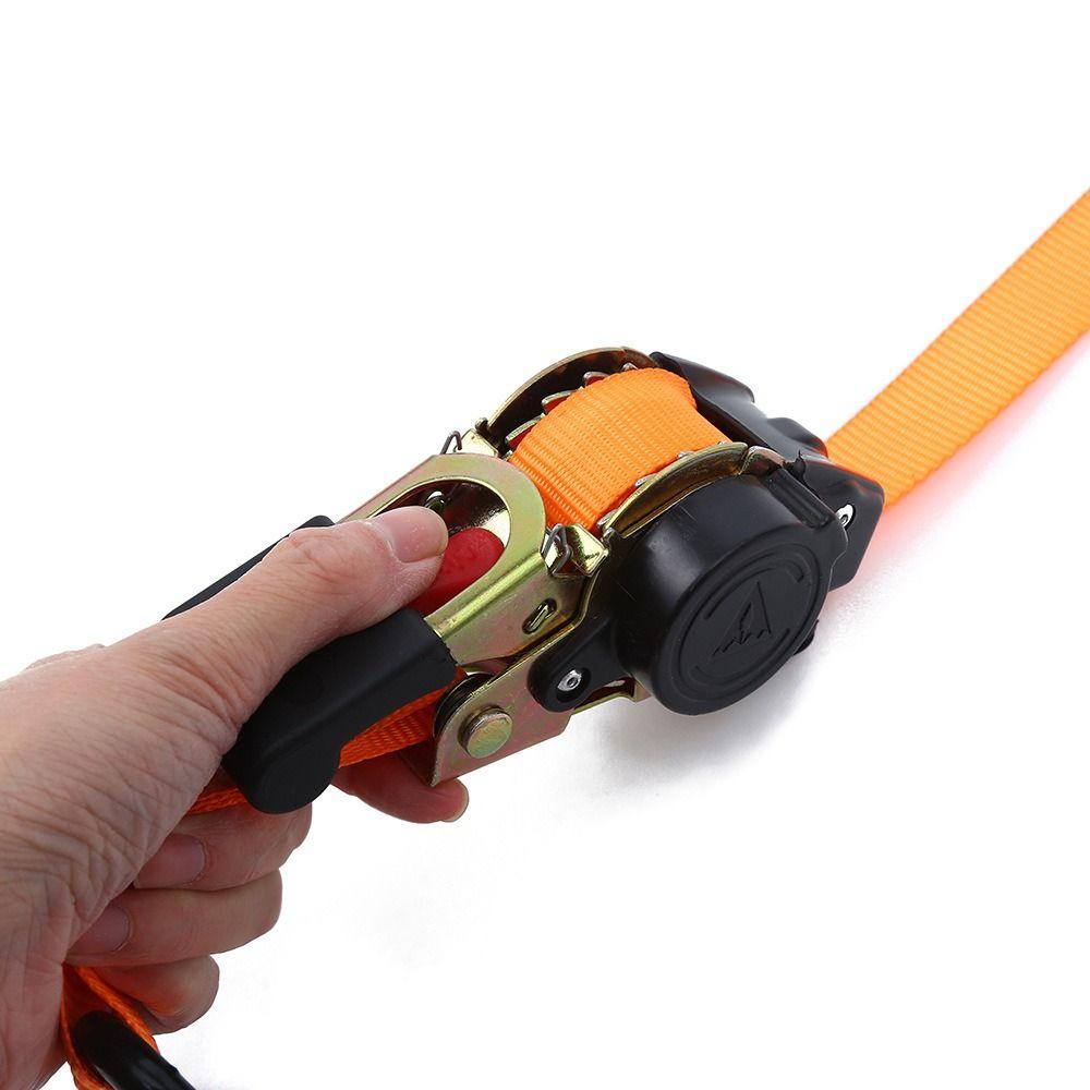 Thickening Self Retractable Ratchet Strap Strong Auto Retract Ratchet Tie Down Straps Car
