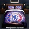 Chelsea FC Design Bett Bettwäsche Set 1 Bettbezug + 2 Kissenbezüge Weich Atmungsaktiv Haushalt Bettwäsche