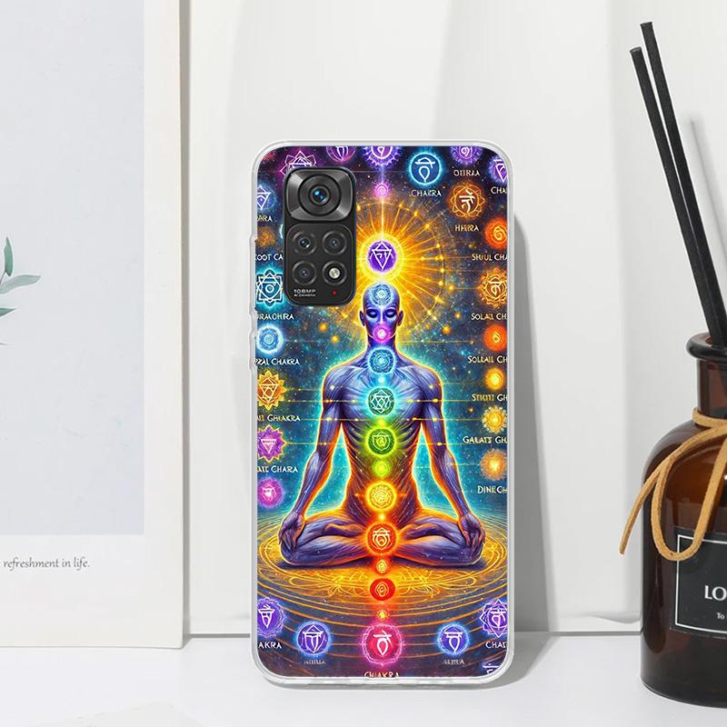 Yoga Chakra Spiritual Energy Universe Phone Case For Xiaomi Redmi Note 15 13 14S 14 Pro Plus 12S 11S 10S 12 11E 10 11T Art Funda