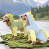 Sommer All-Inclusive Großer Hund Dinosaurier Regenmantel Wasserdichte Kleidung Golden Retriever Vierbeiniges Haustier Mit Schwanz Stereo