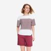 AIGLE Women's Striped Round Neck Short Sleeve T-Shirt