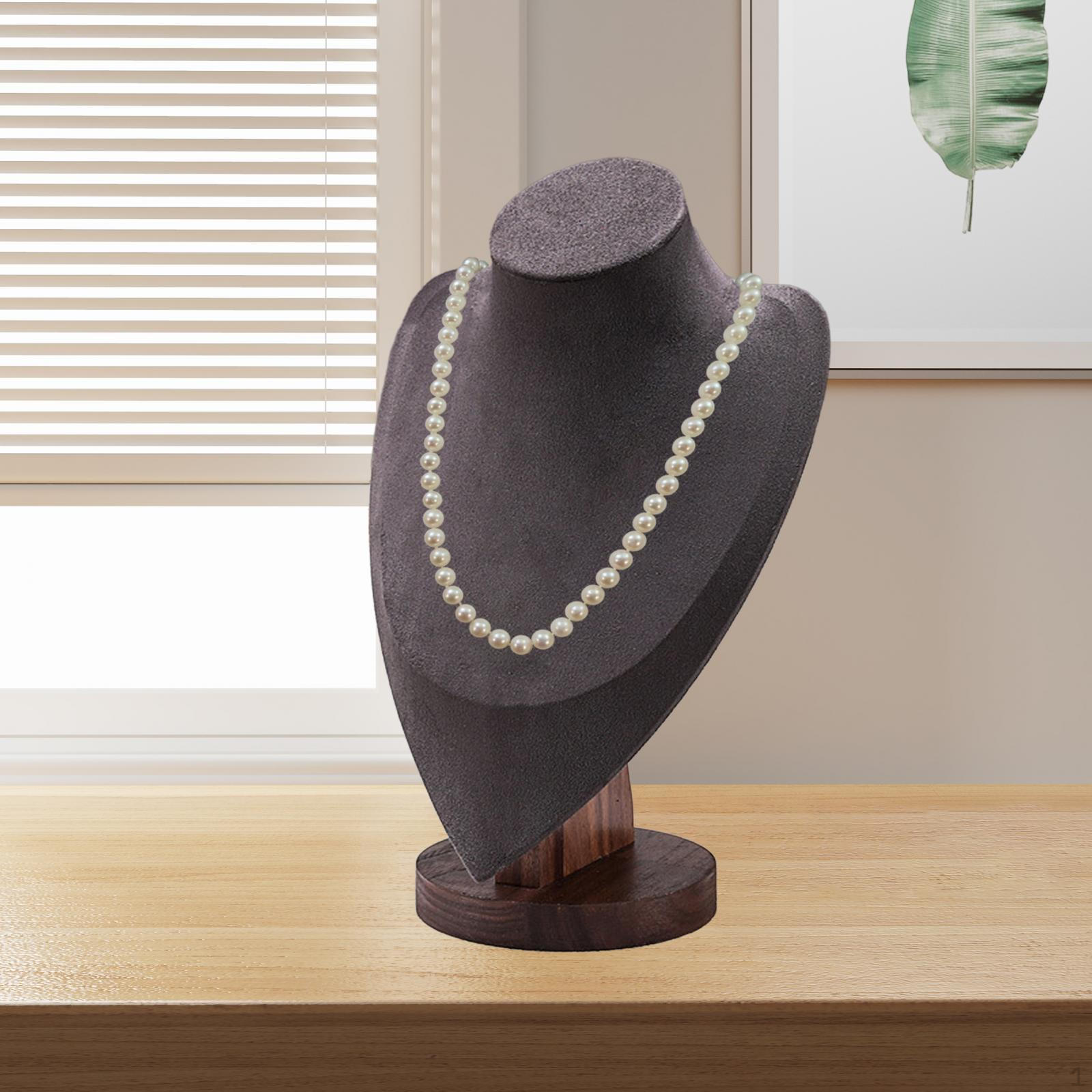 

Дисплей для ювелирных изделий, подставка для бюста, подвеска-цепочка-органайзер, колье, держатель для ожерелья, для хранения личного магазина Deep Gray M