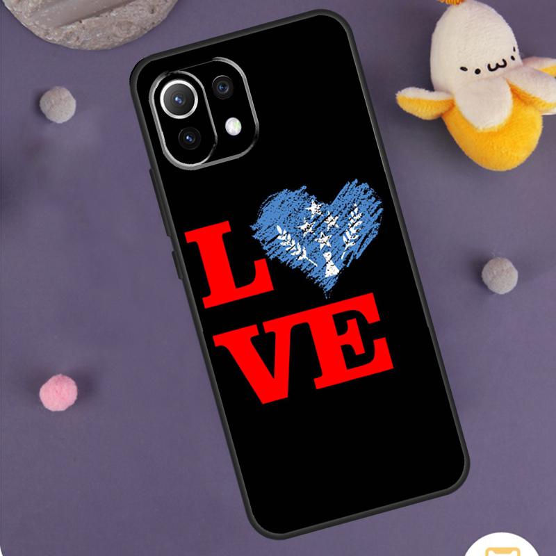 

Kosrae Flag Case For Xiaomi 15 14 Ultra 13T 14T 15T 17 Pro Max POCO F8 Ultra X5 X6 X7 F5 F6 F7 Pro Cover Xiaomi 15T Pro