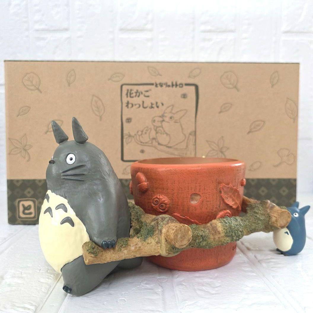 

[USED] My Neighbor Totoro Flower Basket Wasshoi Planter with Box - Rare