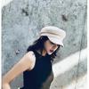 Autumn and Winter Women Vintage Warm Bomber Hats Solid Corduroy Hat Beret Literary Retro Cap Painter Newsboy Foldable Berets