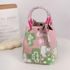 Storage Bag Knit Tote Bag Lightweight Gingerbread Man Ring Buckle Bag Large Capacity Christmas Elk Magnetic Buckle Bag Commuting