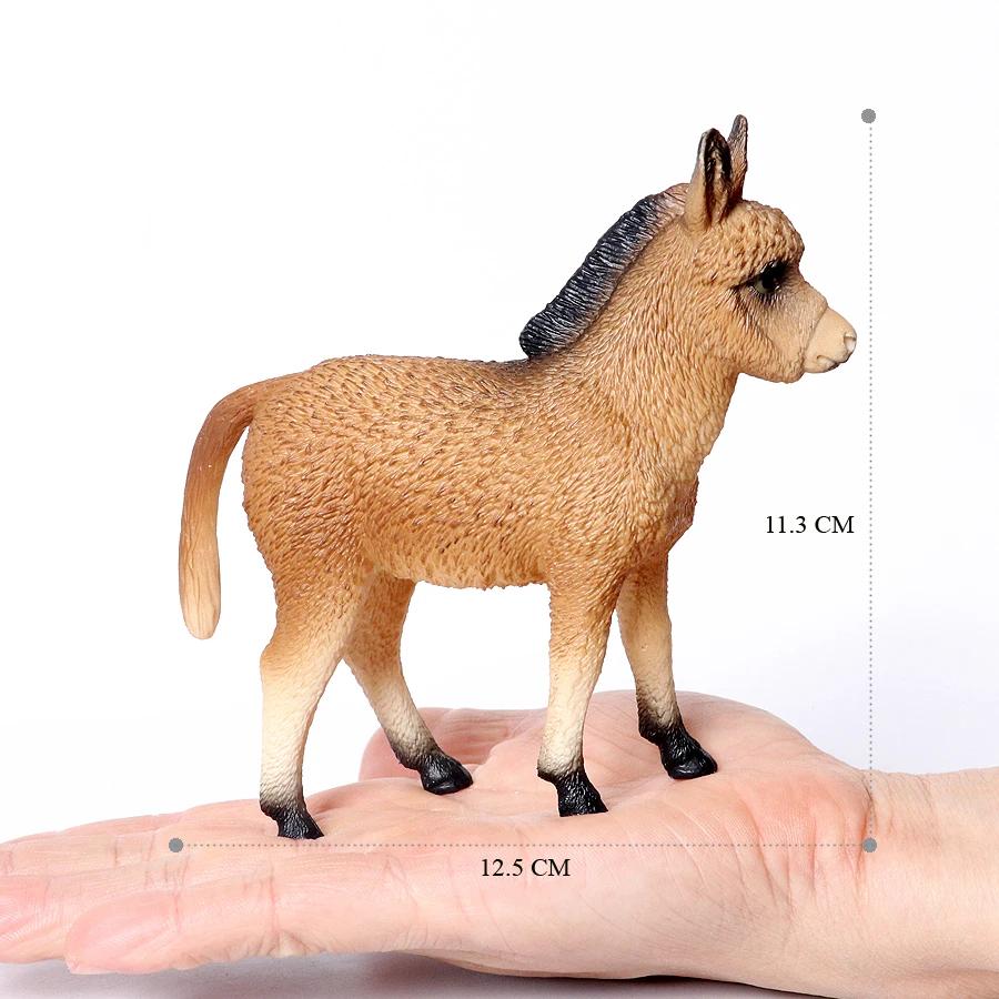 Modellino Asino Animali Giocattolo Figure Animali della Fattoria Action Figure Anime Regali per Bambini Giocattoli per Bambini Giochi Decorazioni Natalizie