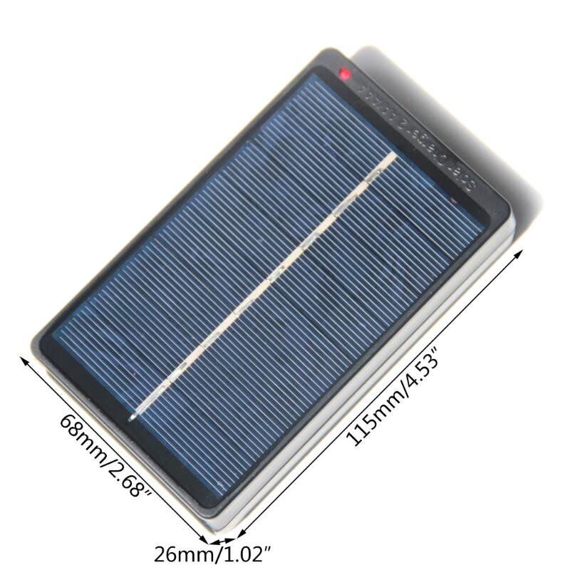 Portable AA AAA Battery Charger Charging Box 1W 4V Solar Battery Charger for AA and AAA Black
