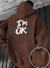 The  hoodie for Spring and Autumn 2025 features a casual fashionable and comfortable 3D letter pattern print
