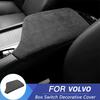 Pentru Volvo XC60 capac cutie cotieră S90 XC90 S60 V60 V90 capac cutie cotieră din piele întoarsă decorare pad accesorii interioare auto