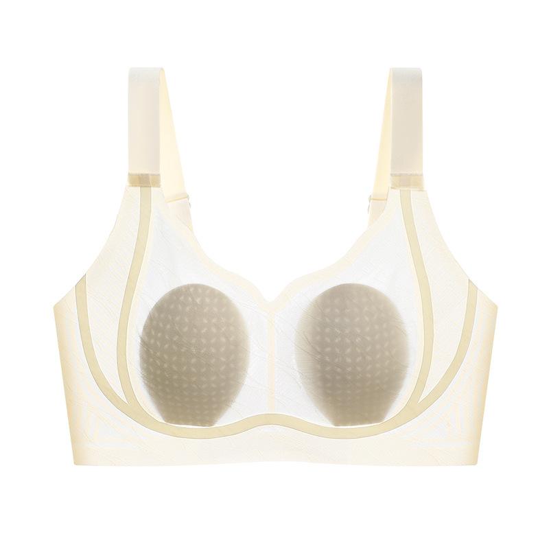 

Thin Rabbit Ear Cup Traceless Bra Women s Undergarment Without Steel Rings Breathable Undergarment Invisible Bra Push Up Bra M