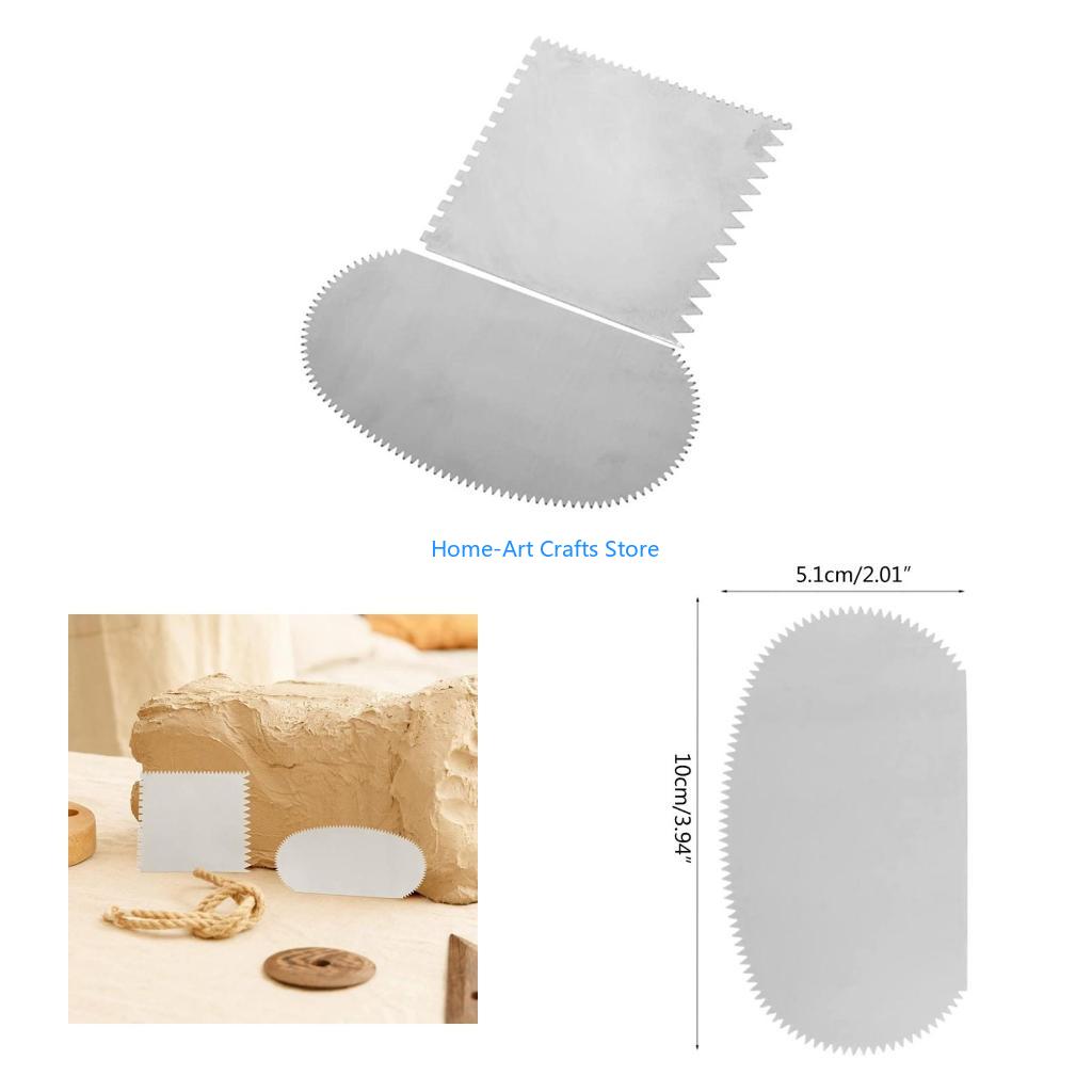 

Y3NA 2Pcs Pottery Scraper Tools Clay Sculpture Tooth Pottery Clay Carving Tools China Mainland