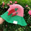 Breathable Bucket Hat for Women Fisherman Hat with Contrast Color Elegant Straw Hat Lady Foldable Floppy Hat for Travel