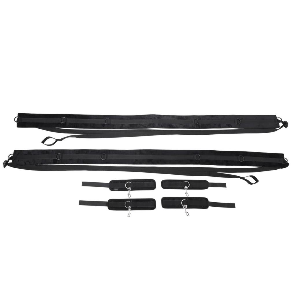 Sportsheets - Bed and Door Strap and Cuff Set - Black