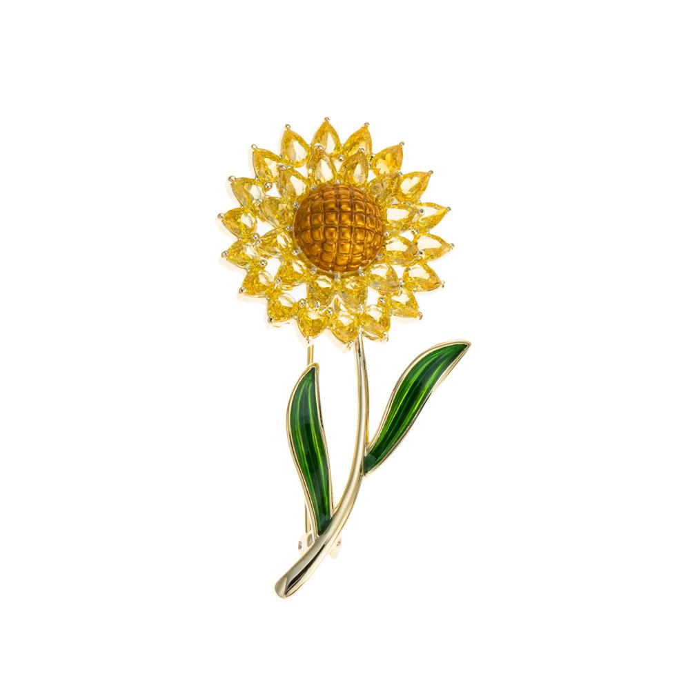 Senior Brooches Flower Leaf Brooch Pins for Women Suit Pendant  Fashion Brooches Jewelry