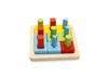 Kids' Educational Wooden Shape Stacking Blocks - Toddler Learning Toy