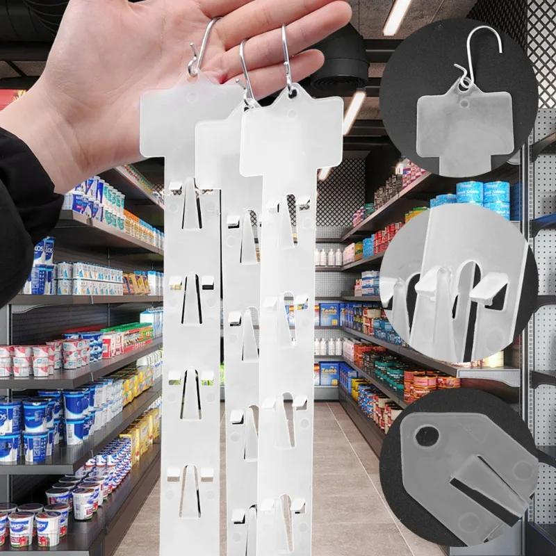 

10/1Pcs Plastic Snack Hanging Strips Store Snacks Display Hanger with Hooks Supermarket Rack Merchandising Storage Clip Strip