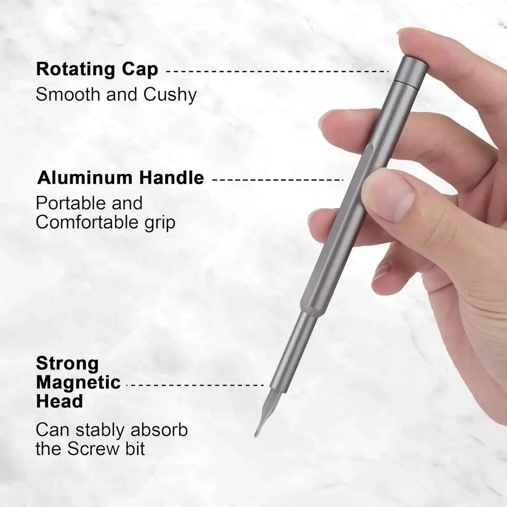 25 IN 1 Hand Screwdriver Set Precision Handle Portable Hand Tool Kits Wireless Cordless Small Bits for Phone Watch Camera Repair