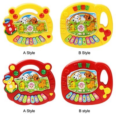 Jouet Musical pour bébé, avec son d'animal, clavier de Piano pour enfants, Instrument de musique électrique clignotant, jouets éducatifs précoces pour enfants