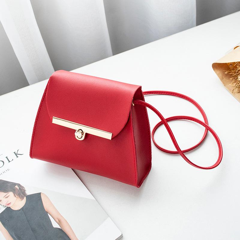 

New trendy fashion elegant shoulder messenger women s bag versatile button mobile phone cosmetic bag червоний