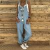 Tuta da donna casual larga con spalline Cross2026 - Moda Autunno/Inverno Europeo-Americana Taglie Forti