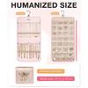 Portable Jewelry Rack with Metal Hook Jewelry Storage Roll for Storing Earrings