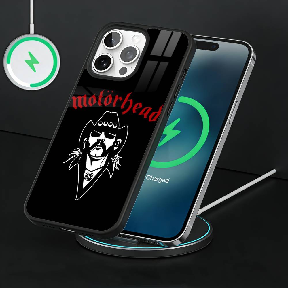 M-Motorhead Rock Band Phone Case For iPhone17,16,15,14,13 Plus,Pro Max Magnetic For Magsafe Wireless Charging