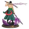One Piece Roronoa Zoro Figure - King of Hell Style with Purple Energy Effects