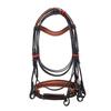 Weymouth Bridle Tan Stone Crystal Brow-Band with Softy Padding for Horse.