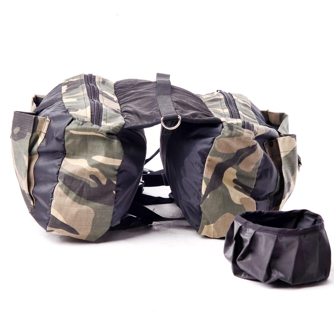 

New Pet Dog Backpack With Large Golden Fur And Large Space Outdoor Sports And Fitness Shopping For Groceries Detachable Dog Bag M