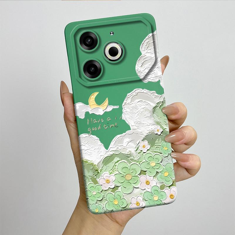 Per Tecno Pova 6 Neo Custodia POVA6NEO Silicone TPU Morbida Custodia per Telefono Verniciata Stampata Antiurto Protettiva Cover Posteriore