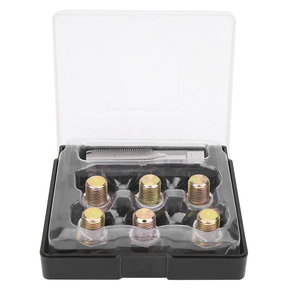 M13 X 1.25MM Oil Drain Plug Tap Thread Repair Kit Oil Pan Screws Rethread Tool