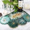 Home Decoration Silicone Cup Mats Clay Pad Making Tools Tray Mould Resin Casting Mold Coaster Mold